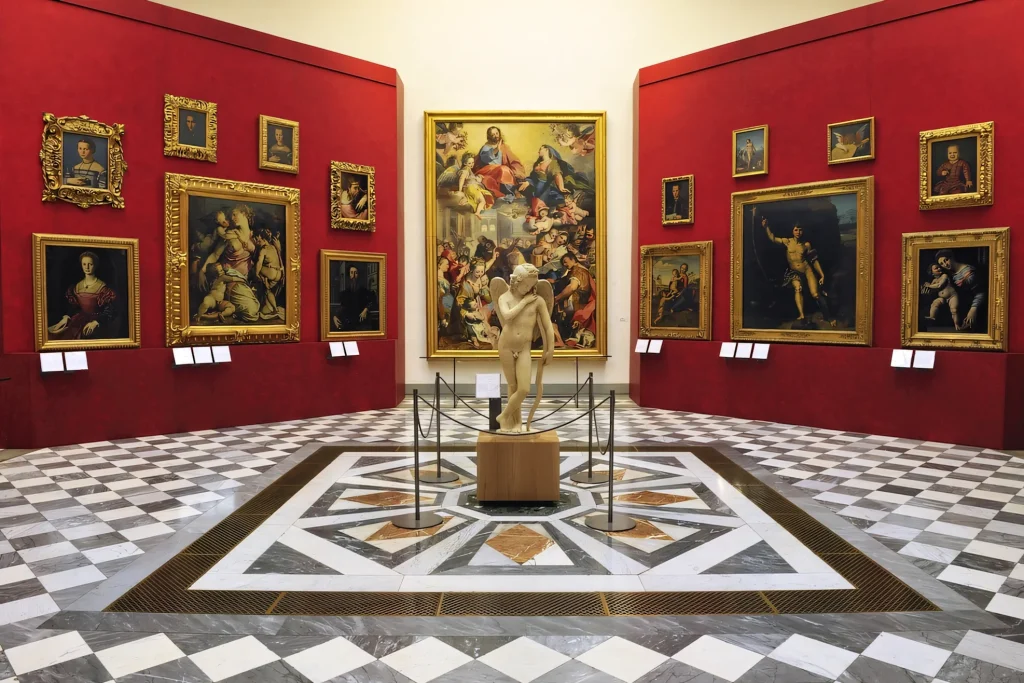 Muzeul Galeria Uffizi din Florența în interior