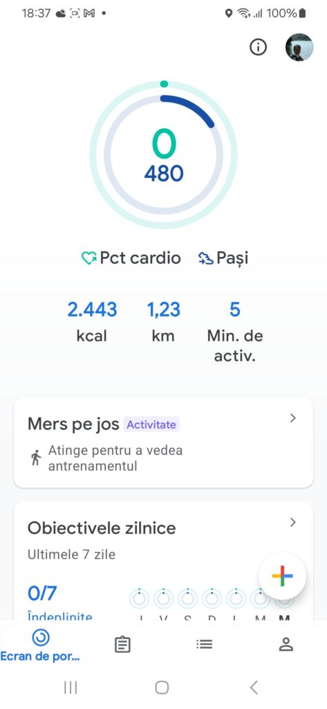 Google Fit - Cea mai bună aplicație de numărat pașii gratis