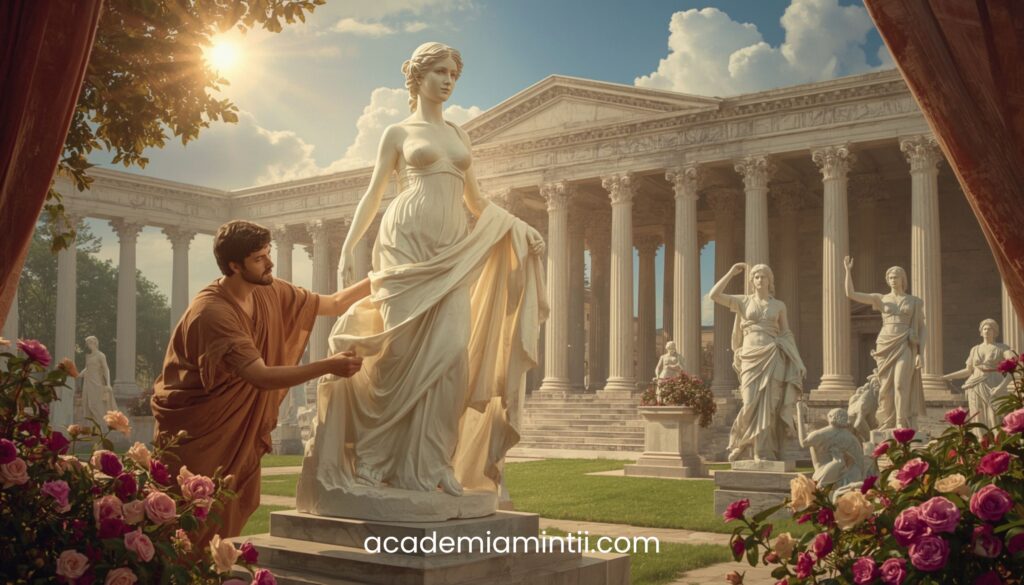 Cine a fost Pygmalion - vezi povestea sculptorului grec care s-a îndrăgostit de statuia Galatea.