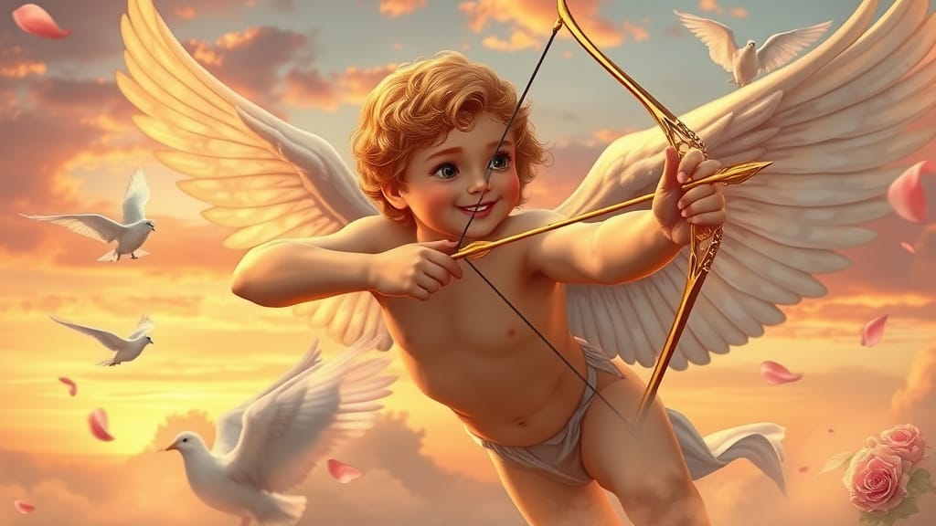 Eros - zeul iubirii din mitologia greacă