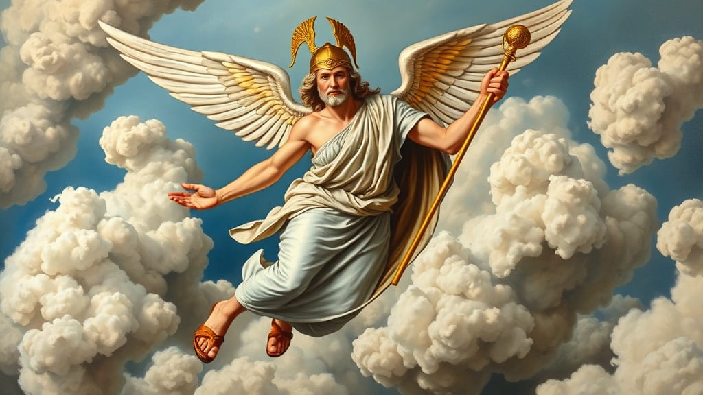 Hermes - zeul mesager din mitologia greacă