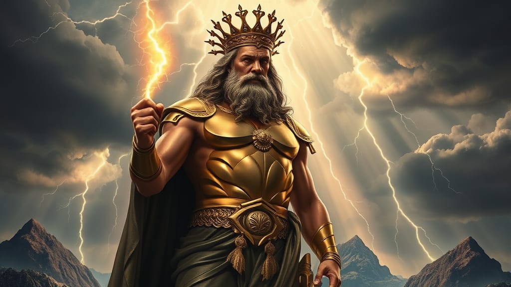 Zeus - Zeul grec al cerului și Regele Olimpului