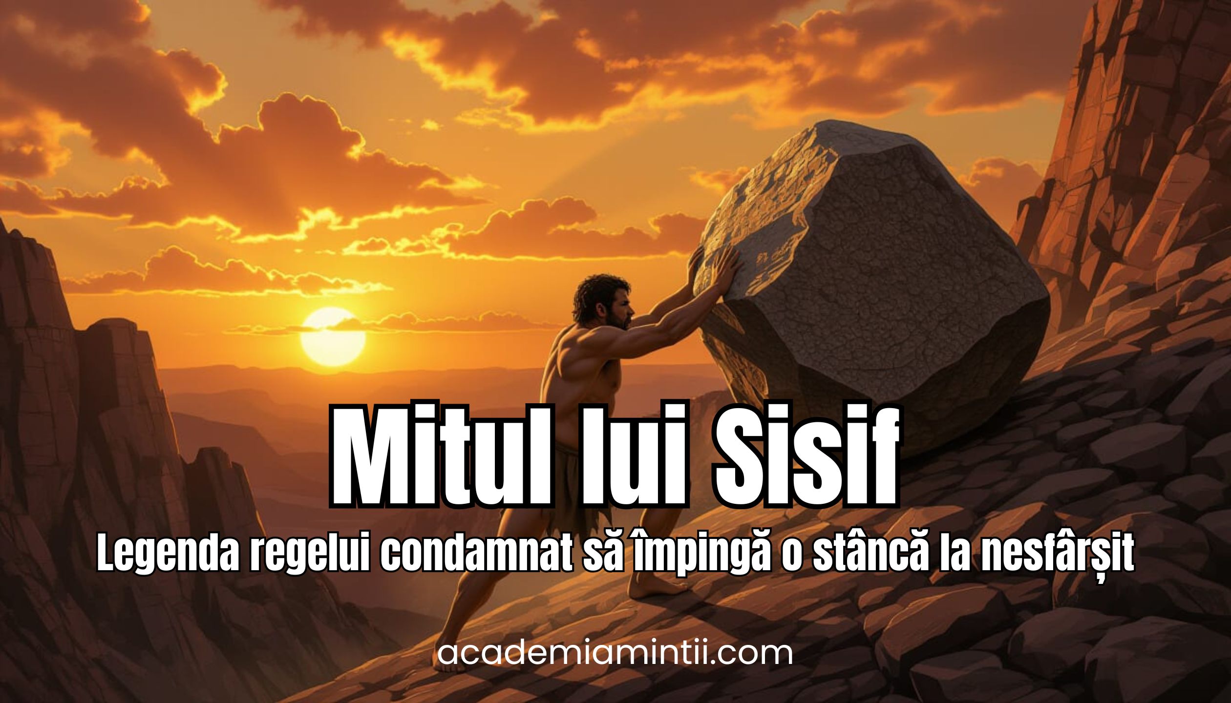 Mitul lui Sisif - Legenda regelui condamnat să împingă o stâncă la nesfârșit