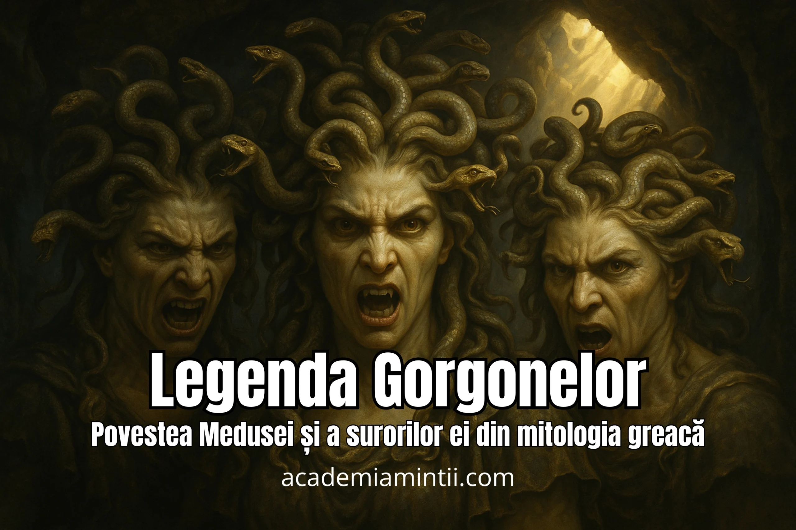 Cele 3 Gorgone din mitologia greacă - Medusa, Stheno și Euryale – chipuri de groază și legendă