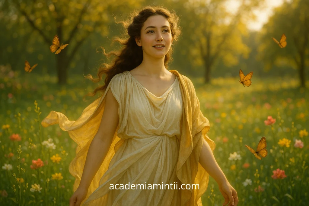 Grația Aglaia e întruchiparea divină a frumuseții, a splendorii, a gloriei și a măreției