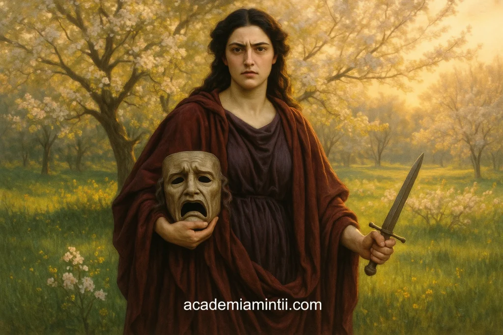 Cele 9 muze din mitologie: Melpomene este muza tragediei