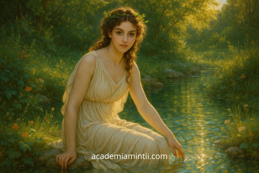 Nimfa Arethusa, transformată într-un izvor